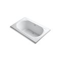 Kohler Bath Tub, 66 in L, 42 in W, White, Acrylic 1169-0